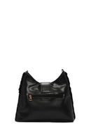 Women's Black Long Strap Plush Handbag | Derimod