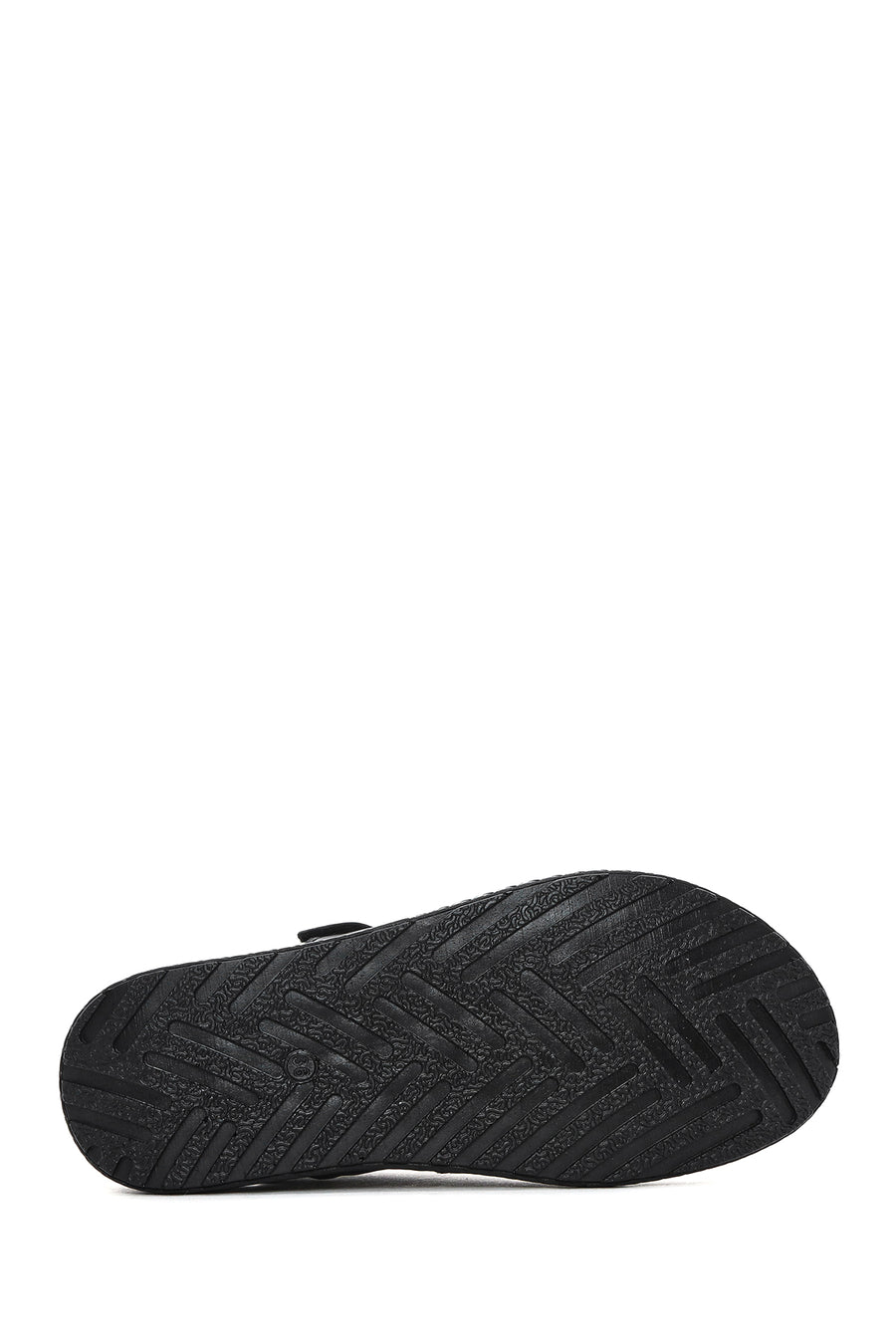 Women's Black Strappy Leather Comfort Sandals