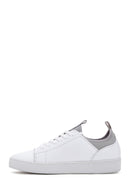 Men's White Leather Sneaker | Derimod