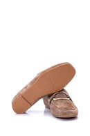 Women's Suede Buckle Loafer | Derimod