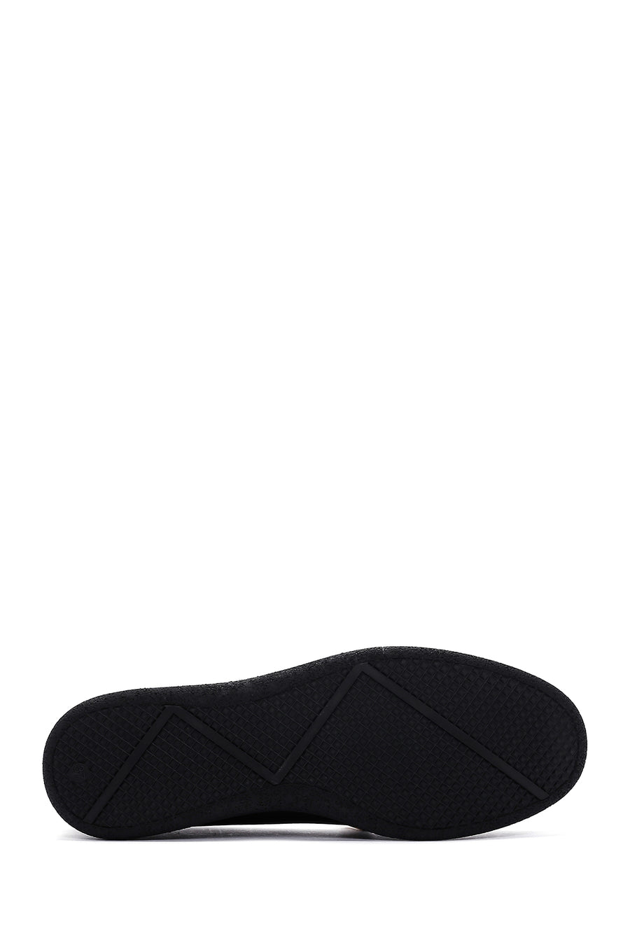 Kadın Siyah Püsküllü Deri Comfort Loafer