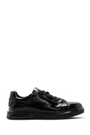 Men's Black Patent Leather Sneaker | Derimod