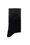 Women's Black Cotton Socks | Derimod