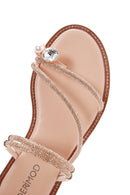 Women's Pink Stone Slippers | Derimod