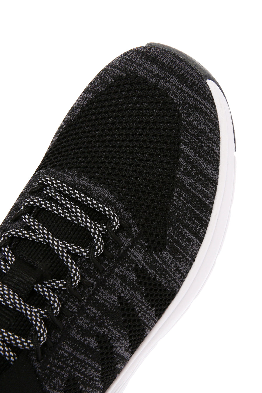 Derimod Zero Men's Black Lace-Up Thick Soled Fabric Sneaker