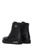 Harley Davidson Women's Black Tums Boot Leather Boots | Derimod