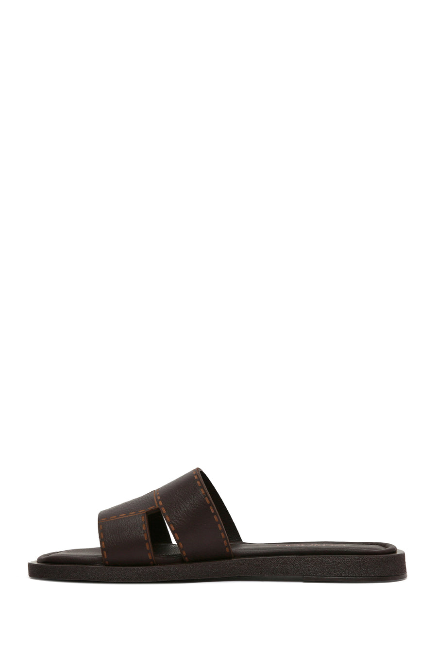 Women's Brown Leather Slippers