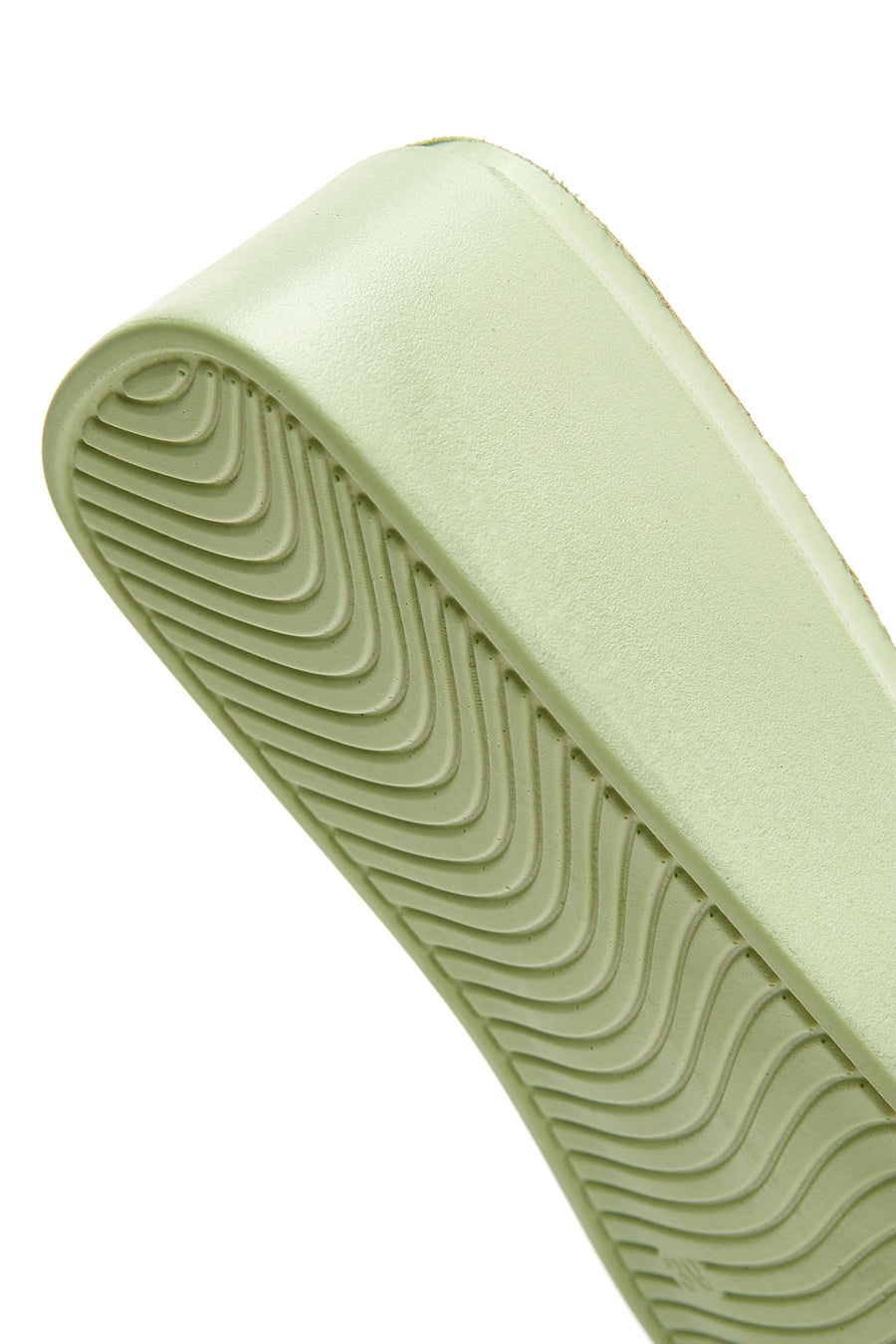 Women's Green Corded Heel Slippers