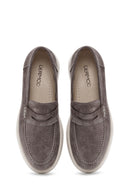 Women's Mink Suede Leather Masculine Loafer | Derimod