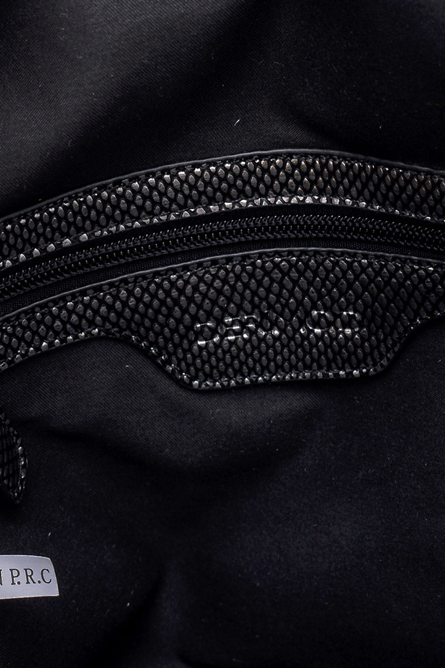 Women's Snakeskin Pattern Detailed Backpack