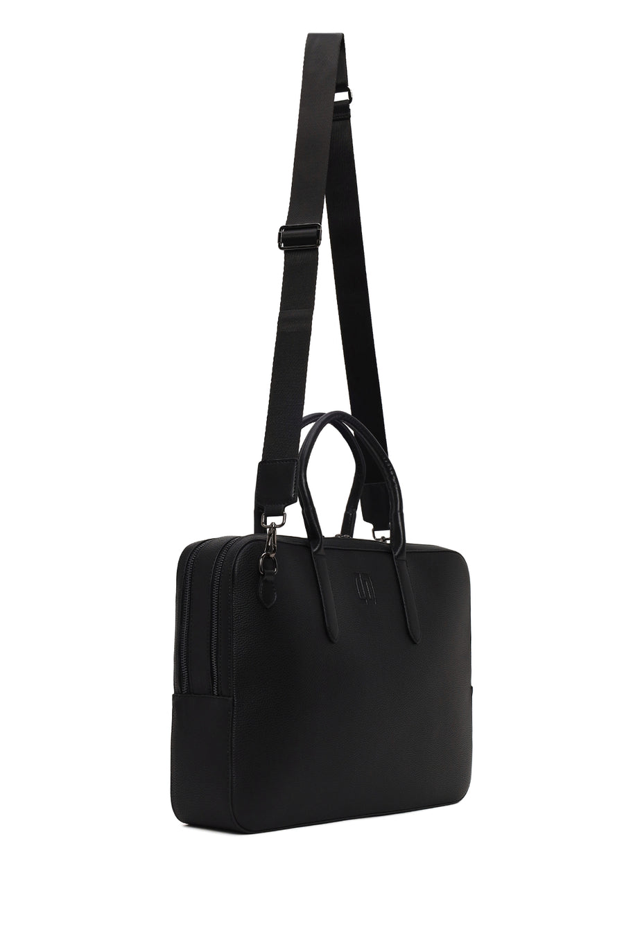 Male Black Long-Strap Briefcase