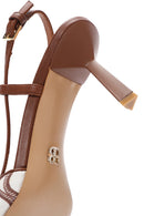 Women's Brown Ankle Strap Thin Heel Stiletto | Derimod