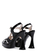 Women's Black Platform Heeled Ankle Strap Sandals | Derimod