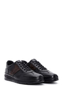 Men's Black Leather Casual Sneaker | Derimod