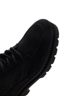 Men's Black Nubuck Leather Casual Boots | Derimod