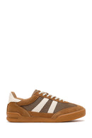 Women's Brown Lace-Up Leather Sneakers | Derimod
