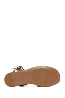 Women's Brown Ankle Strap Leather Bodrum Sandals | Derimod