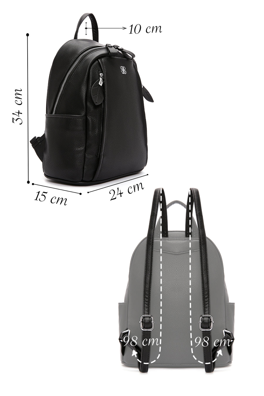Women's Black Backpack