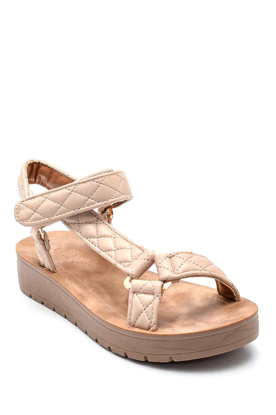 Women's Beige Flat Sandals