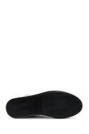 Women's Leather Zipper Sneaker | Derimod