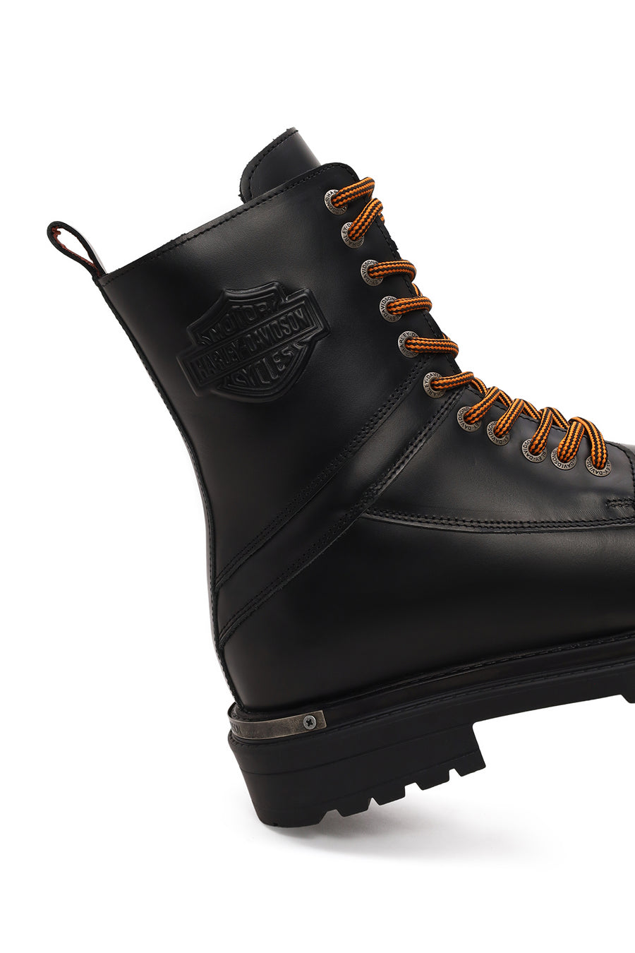 Harley Davidson Erkek Siyah Coro Fermuarlı Deri Postal Bot