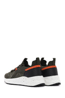 Derimod Zero Men's Green Lace Up Fabric Sneaker | Derimod