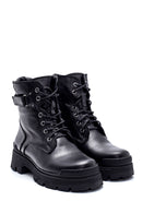 Women's Leather Zippered Boots | Derimod