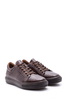 Men's Crocodile Detailed Leather Sneaker | Derimod