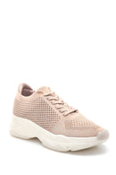 Kadın Bej Delikli Sneaker | Derimod