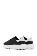 Geox Men's Black Spherica Lace-up Leather Sneaker | Derimod