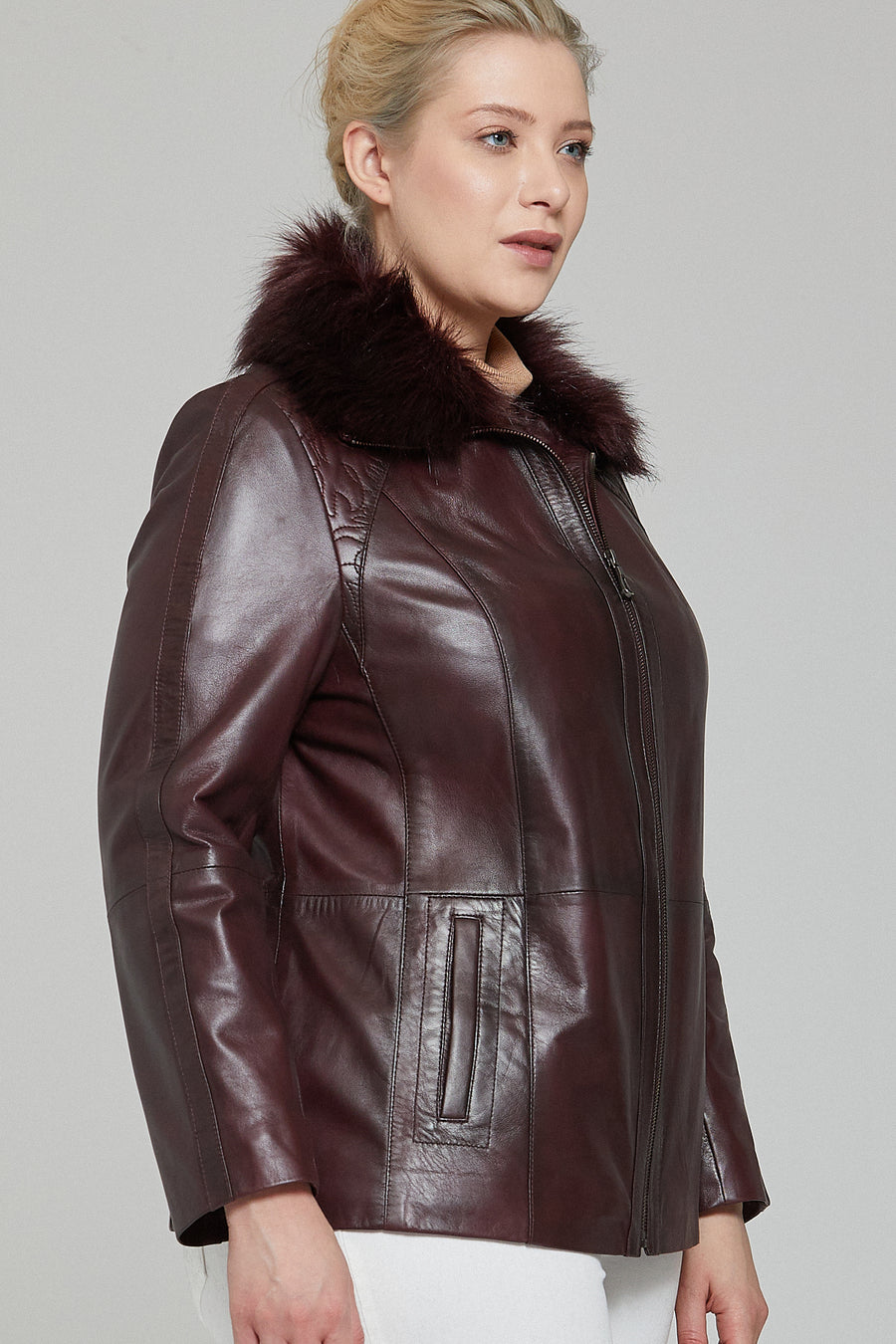 Samantha Women's Leather Jacket