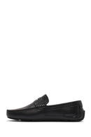 Men's Black Leather Loafer | Derimod