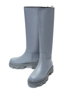 Kadın Gri Deri Kalın Tabanlı Çizme | Derimod