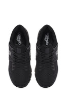 Derimod Zero Men's Black Thick Soled Fabric Sneaker | Derimod