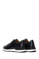 Men's Black Leather Sneaker | Derimod