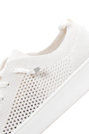 Women's Ecru Fabric Sneaker | Derimod