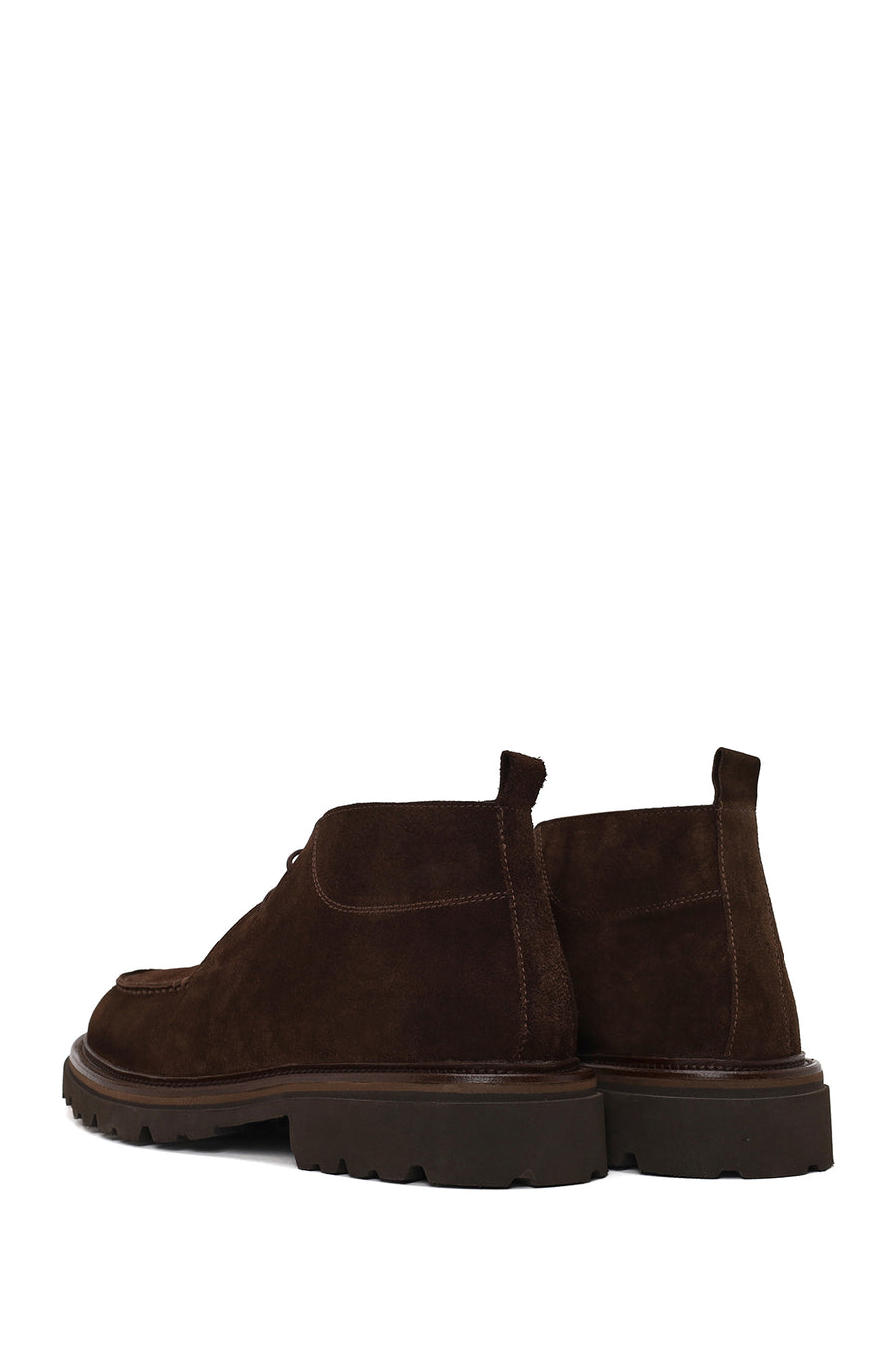 Male Brown Lace-up Suede Casual Boots