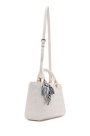 Women's Beige Long Strap Quilted Handbag | Derimod