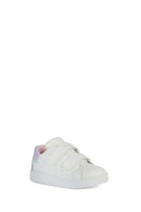 Geox Baby Girl White Eclyper Strappy Leather Sneakers | Derimod