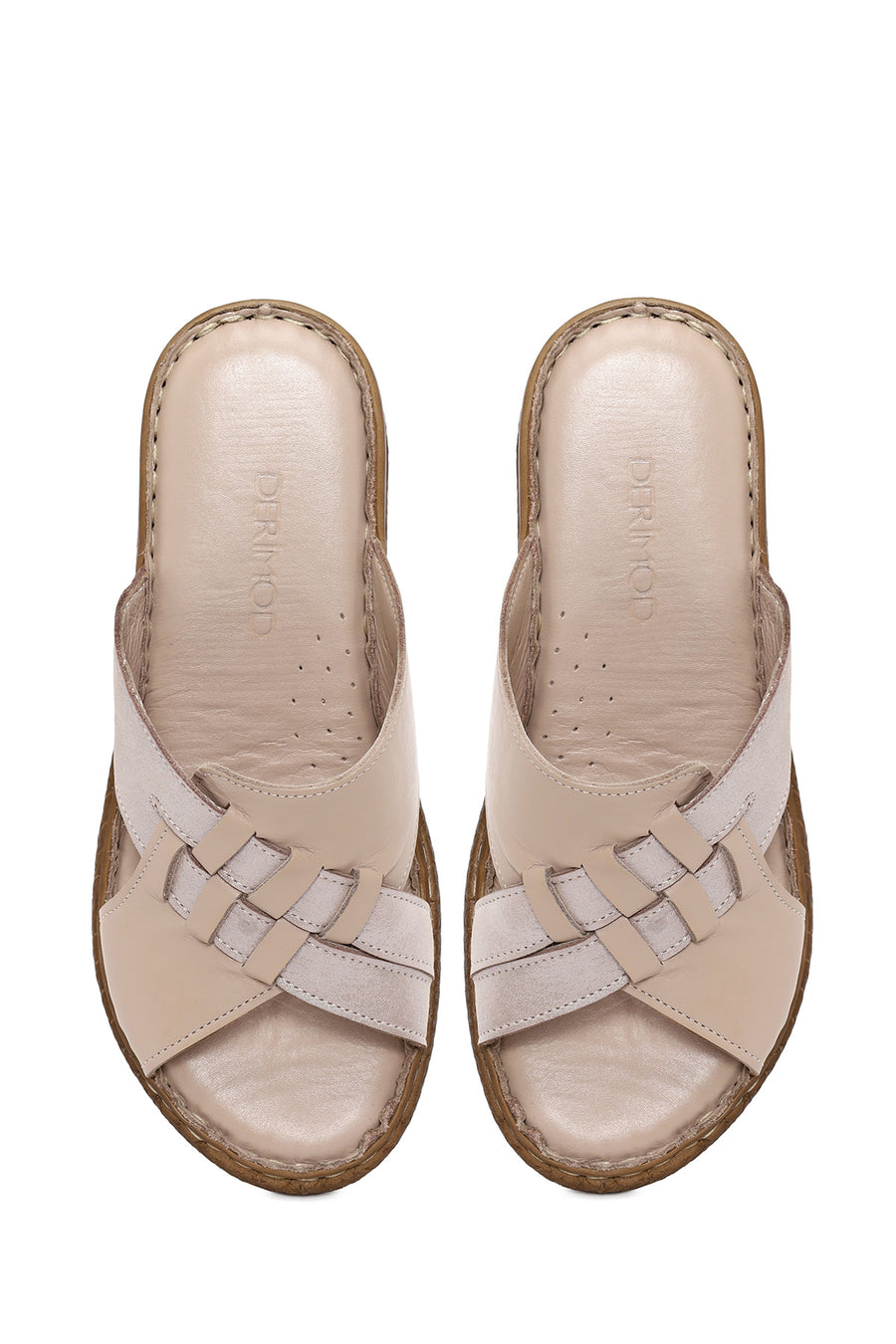 Woman Mink Wedge Comfort Slipper