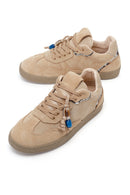 Kadın Bej Bağcıklı Süet Deri Sneaker | Derimod