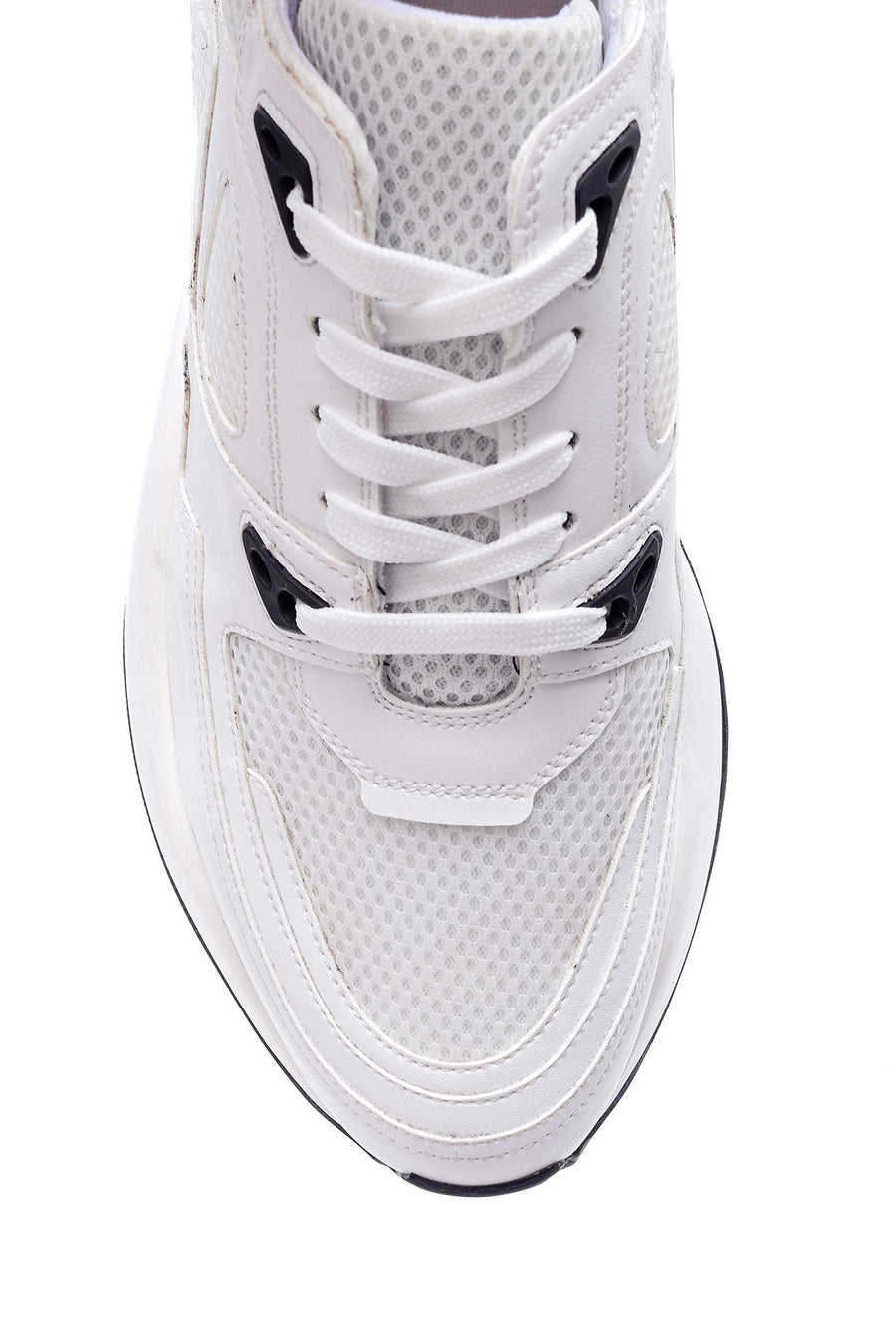 Men's High-Sole Leather Sneaker