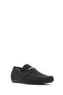Men's Black Leather Casual Loafer | Derimod