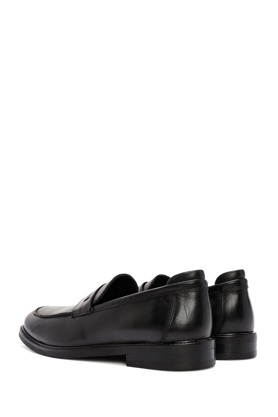 Men's Black Leather Classic Loafer