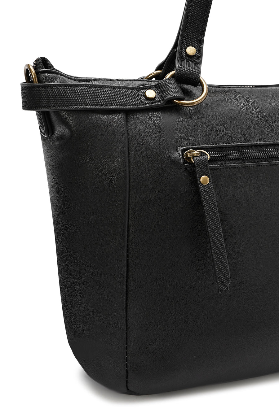 Women's Black Long Strap Shoulder Bag
