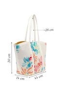 Woman Cream Printed Shoulder Bag | Derimod