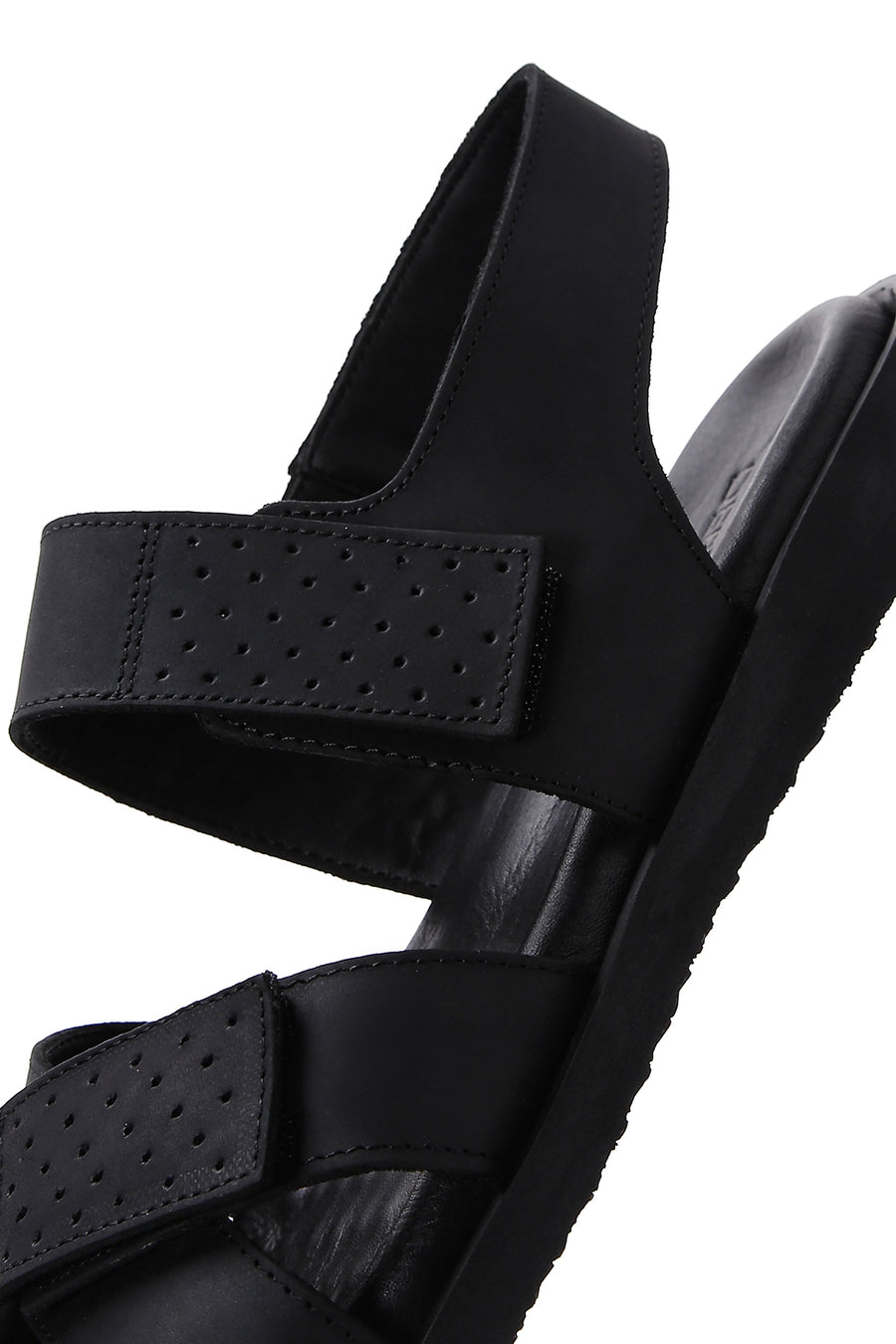 Men's Black Nubuck Leather Sandals