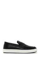 Erkek Siyah Deri Casual Loafer | Derimod