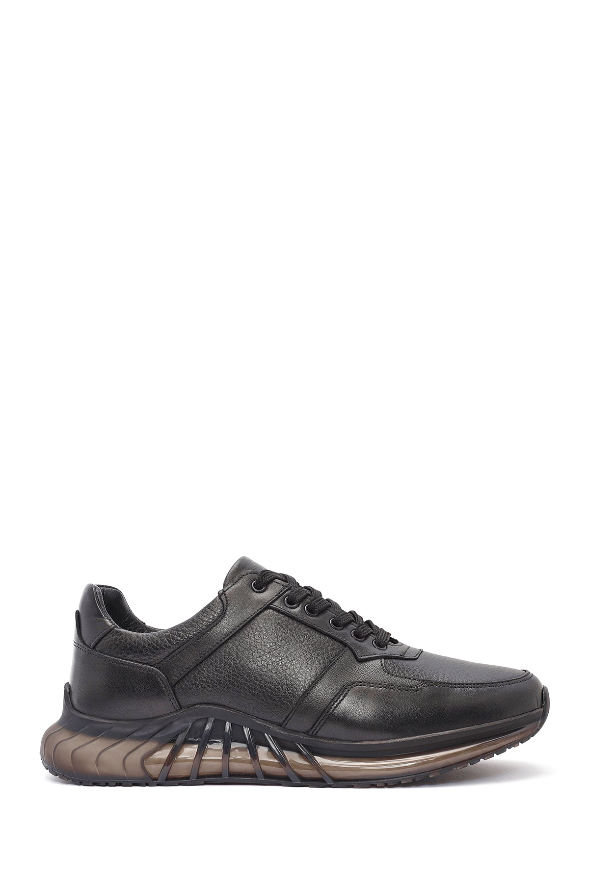 Men's Black Lace-Up Leather Casual Sneaker 24WFD641014 | Derimod