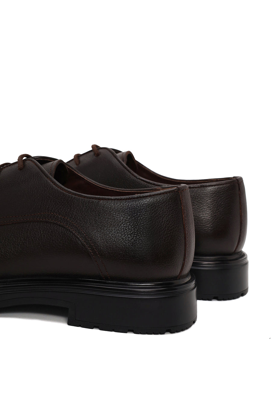 Male Brown Lace-up Leather Casual Shoes